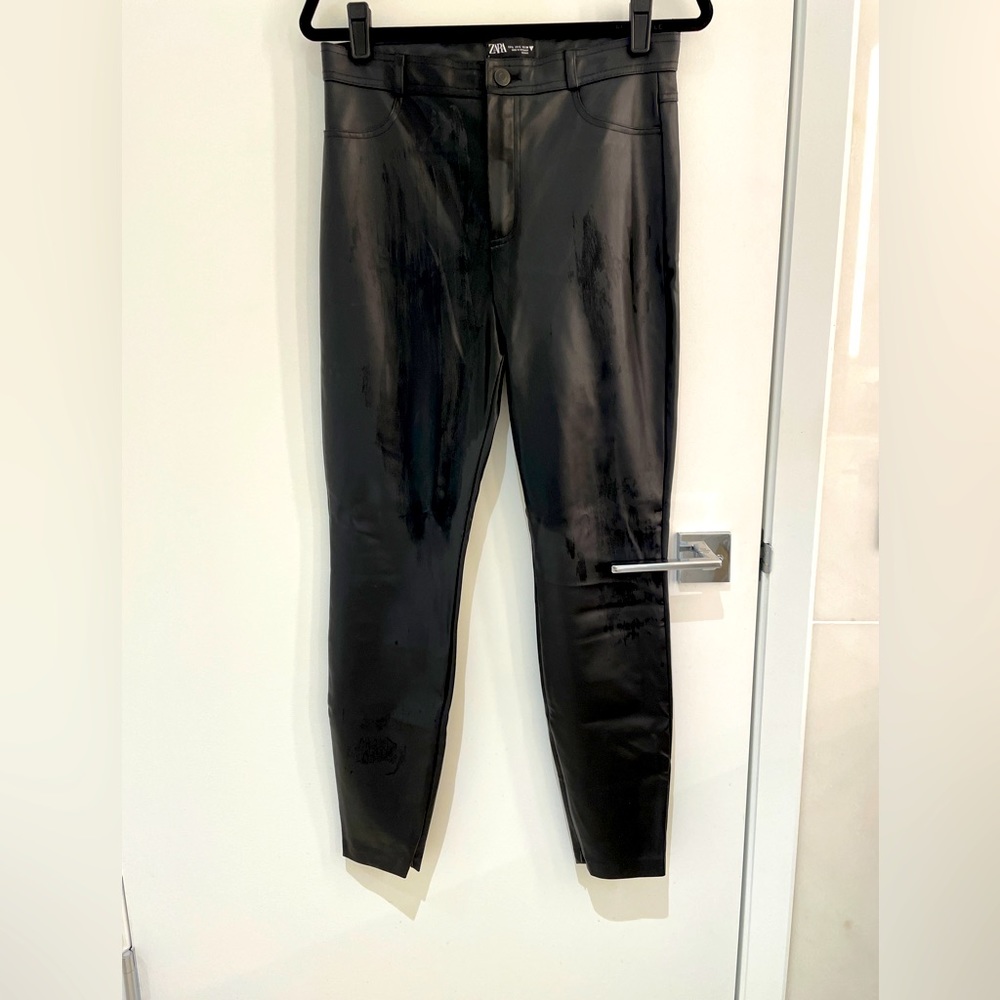 Zara Faux Leather Pants